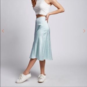 Eggie Blue Midi Skirt
